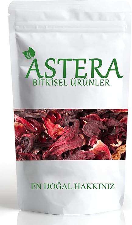 ASTERA 1 Kg Hibisküs Çayı ( Bamya Çiceği ) Mekke Gülü 1000 gr