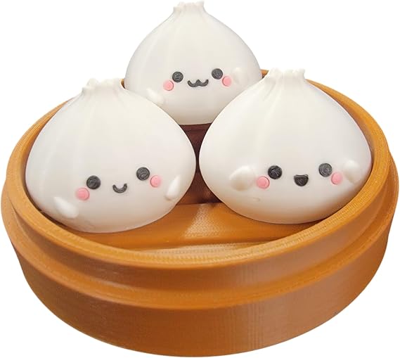 Dim Sum Dumpling Patterns With 3 Dumplings - Collectible Figurines