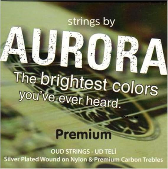 Aurora Arabic Oud strings, Soft Tension, PVF Carbon strings