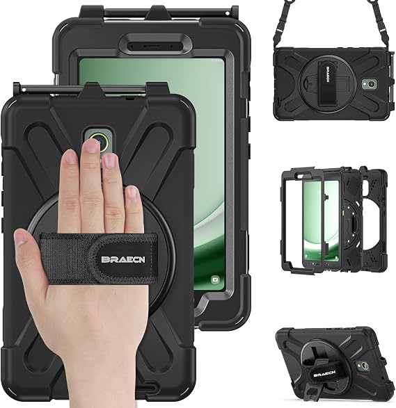 BRAECN Case for Samsung Galaxy Tab Active 5 / Active 3-8 inch Black