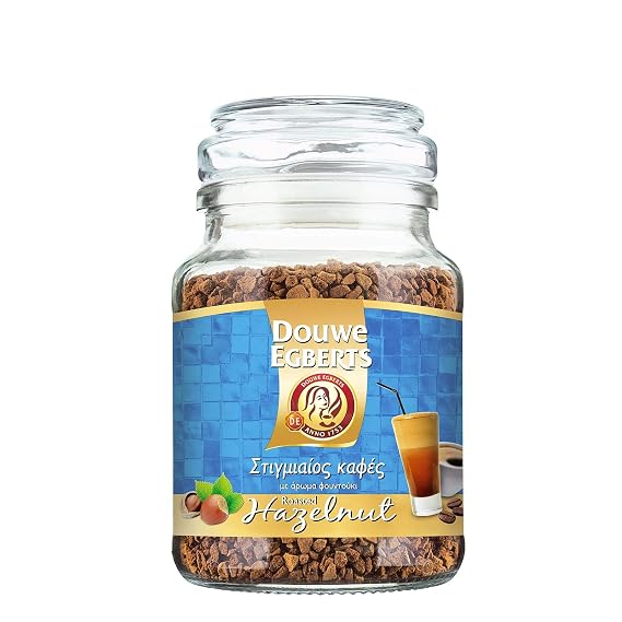 Douwe Egberts Instant Coffee Roasted Hazlenut Flavour - 1 Pack of 95g