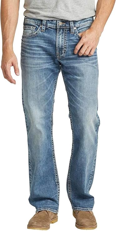 Silver Jeans Co. Men's Zac Relaxed Fit Straight Leg Jean - Legacy