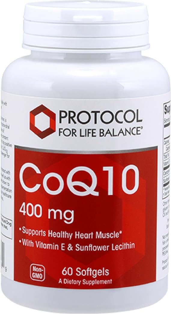 PROTOCOL FOR LIFE BALANCE CoQ10 400mg, with Vitamin E, 60 Softgels