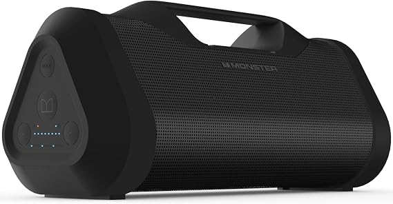 Monster Blaster 3.0 Portable Speaker, 120W Wireless Bluetooth, IPX5 Rechargeable Waterproof with USB Charge Out & Aux Input