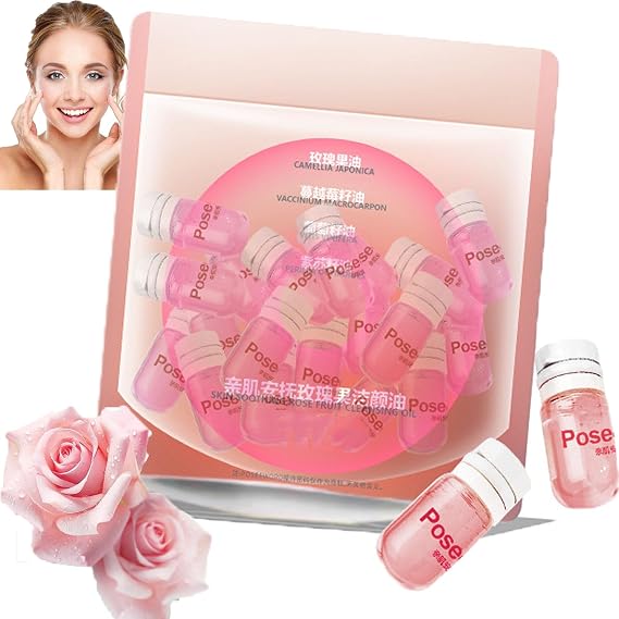 Cisto Cleansing Oil Mini, Cisto Makeup Remover Oil, Cisto Softening Soothing Gentle Cleansing Oil for Travel 2ml 20pcs, Portable Disposable Facial Cleansing Oil Remover Cleanses (Pink)