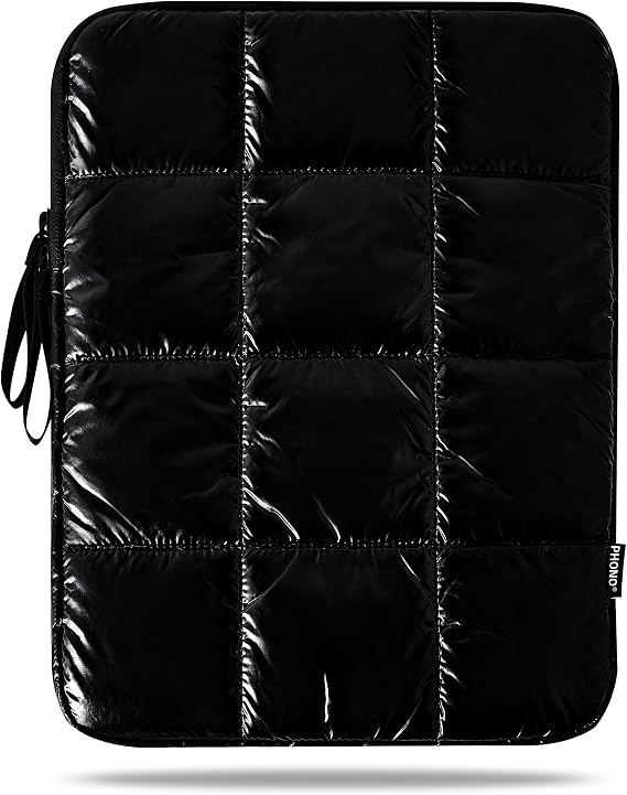 Puffy Laptop Sleeve 11 Inch, Laptop Carrying Case, Black | Compatible with 11" iPad Pro M5 M4 M3 M2, HP/Lenovo/Asus/Dell/Acer for Women and Men, 11-inch Computer Case