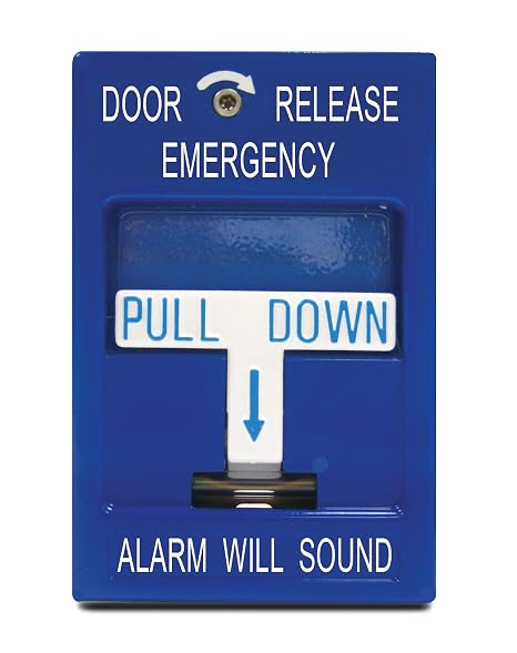 SDC 492 Pull Station, Emergency Door Release, 2-SPDT, Blue