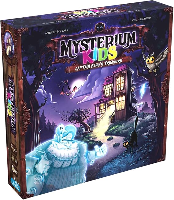Asmodee Mysterium Kids: Captain Echo's Treasure Board Game - Enchanting Cooperative Mystery for Young Detectives, Family Fun for Kids & Adults, Ages 6+, 2-6 Players, 21 Minute Playtime