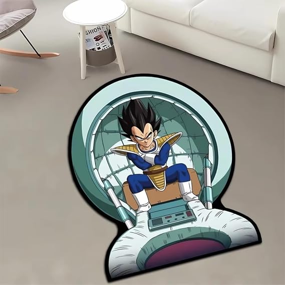Anime Carpet Modern Fluffy Rug - Non Slip Ultra Soft Tufted Room Decor Polyester Nursery Rugs for Bedroom, Decorative Indoor and Outdoor Living (DBZ 1)