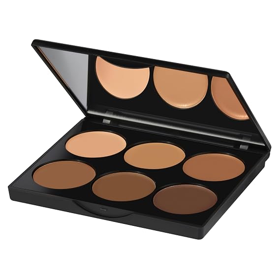 Sleek MakeUp Contour and Highlighting Makeup Kit - Contouring Foundation / Concealer Palette - Not tested on Animals & Hypoallergenic for Dark and Extra Dark Skin tones - 12g/0.42 ox