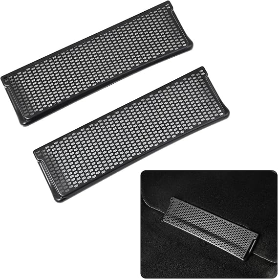 Pack-2 Air Conditioning Outlet Cover, ABS Plastic Air Vent Grille Protector, Air Flow Vent Intake Grille Inlet Accessories Compatible with Tesla Model Y(Black)