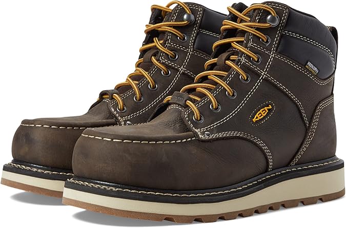 KEEN Utility Men's Cincinnati 6" Composite Toe Waterproof Wedge Work Boots