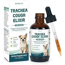 Collapsed Trachea Treatment for Dogs, Trachea Support Drops, Respiratory Support Supplement, Helps Maintain Calm Breathing & Airway Comfort, Relieve Nighttime Dry Wet Cough - 60mL (Chicken Flavor)