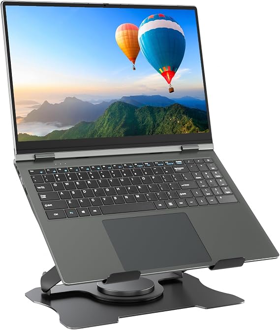 Adjustable Laptop Stand, Height Adjustable Ergonomic Computer Stand for Desk, Notebook Mount Computer Stand for 10-15.6 Laptops
