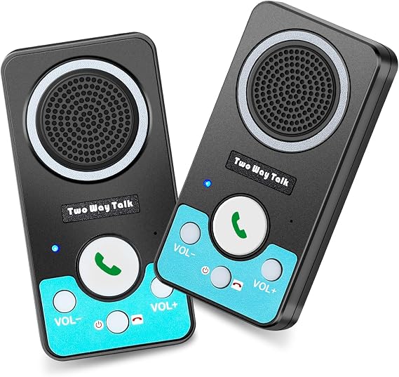 Intercoms Wireless for Home, Full Duplex Long Range Wireless Intercom, 8 Volume Levels, 4 Chime Intercoms, 2 Way Intercom for Home, Business(1Pack Black)