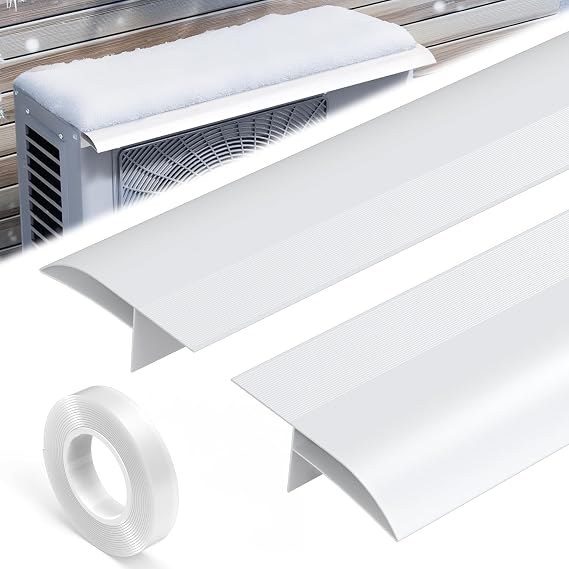 LBG Products Outdoor Mini Split Air Conditioner Snow Guard, Heat Pump Snow Cover for Outside Unit, Aluminum AC Units Snow Protector, Block Rain and Snow, Protect your Air Conditioner During Winter