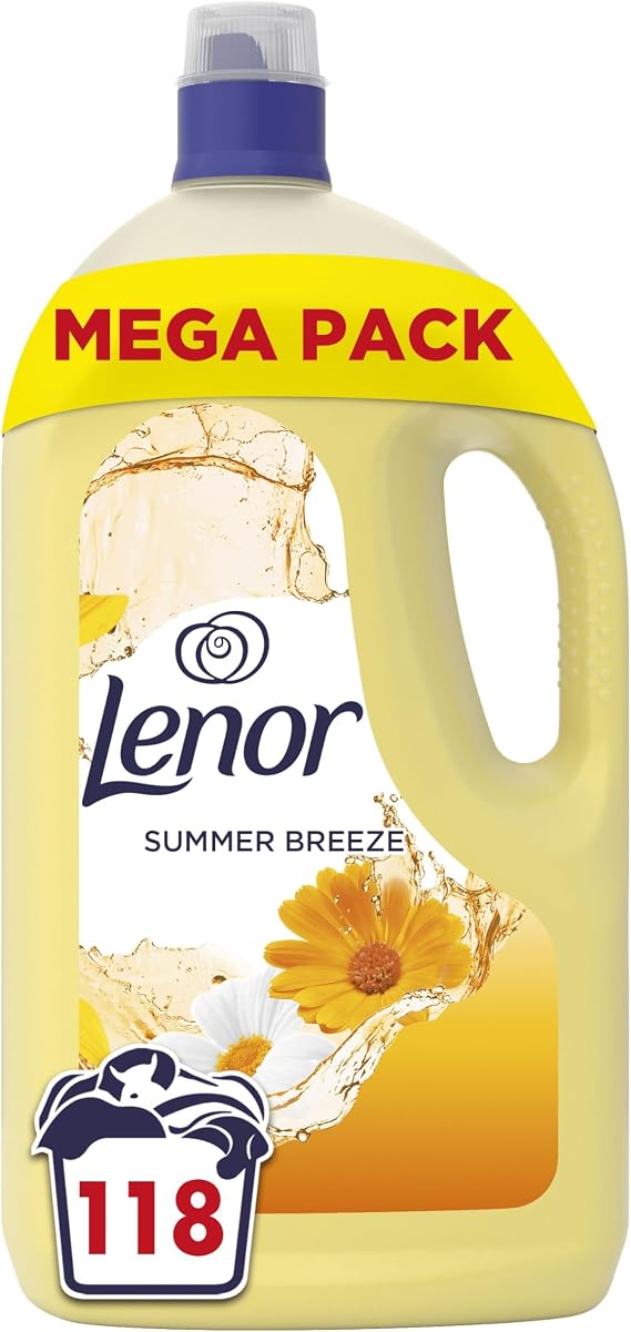 Lenor Fabric Conditioner 118 Washes, Summer Breeze, Provides Long Lasting Freshness, With 24h Odour Defence