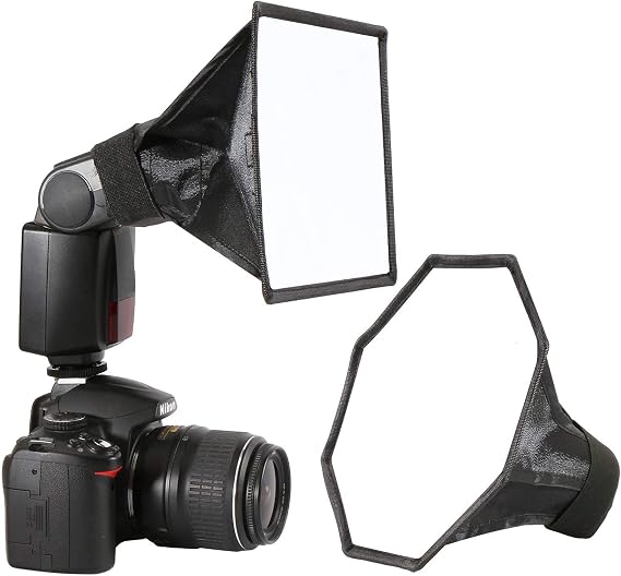 waka Flash Diffuser Light Softbox, [2 Pack] Speedlight Softbox
