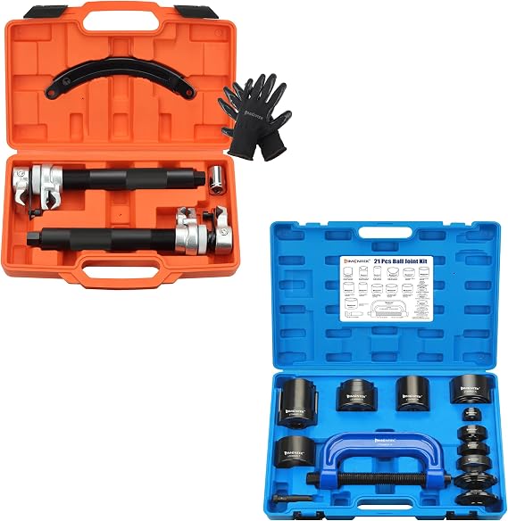 Heavy Duty Coil Spring Compression Tool & Ball Joint Press Kit