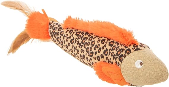Petlinks HappyNip Fun Fins Kicker Cat Toy, Contains Silvervine & Catnip - Tan, One Size