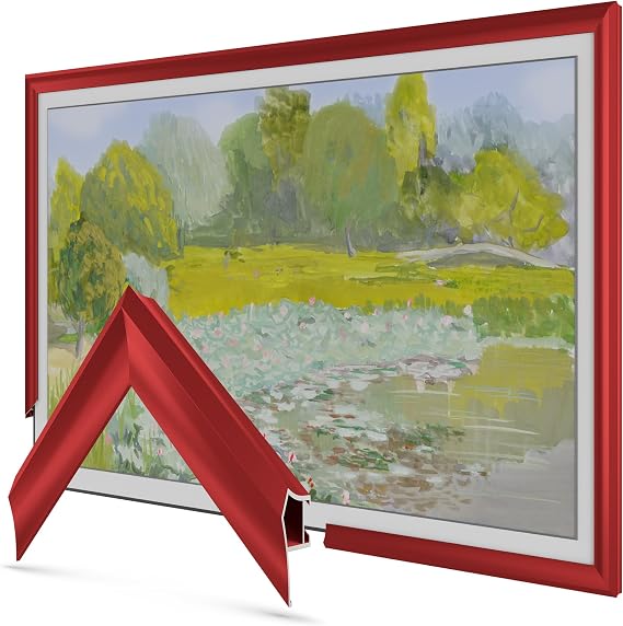 Candy Apple Red Prismatic 43" Deco TV Frame for Samsung The Frame/Pro TVs