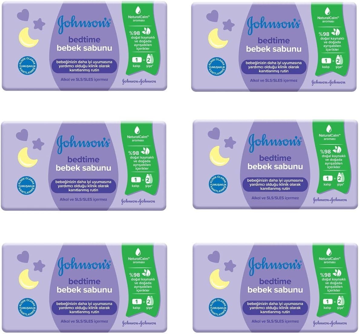 Johnsons Baby Bedtime Soap 90 Gr 6 Pcs