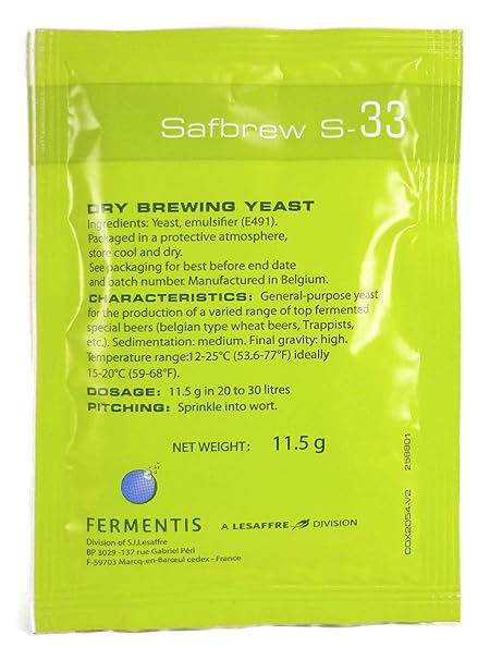 Fermentis HOZQ8-125 Safbrew S-33 (11.5 g Pack)