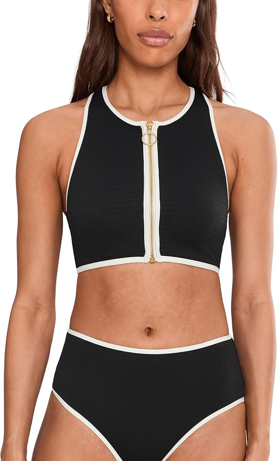 Seafolly Beach Bound Zip Front Tank Top