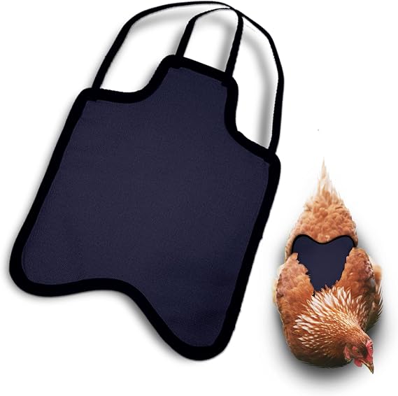Hen Apron/Saddle, Double Strap, Medium, Navy