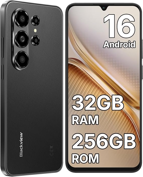 Blackview WAVE 10 Mobile Phones Android 16, 6.88"/120Hz, 32GB RAM+256GB ROM