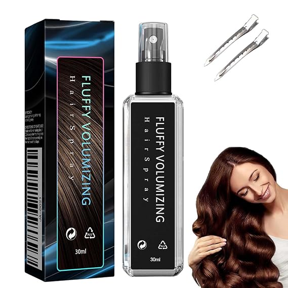 Natural Plant Protein Hair Thickening Spray, Instntaeous Fluffy Volumizing Hair Spray, Magic Volume Hairspray, Long Lasting Bright Non Greasy Non Sticky for All Hairstyles (1PC,30ML)