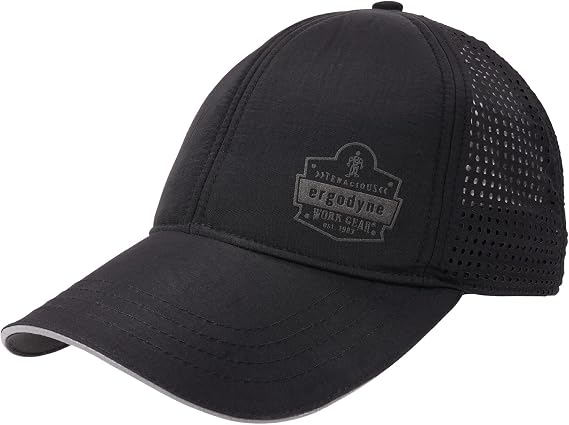 Ergodyne Chill Its 8937 Cooling Performance Hat, Unisex Baseball Cap, Vented Back for Breathability