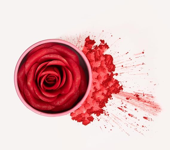 Rose Shaped Liquid Blush for Cheeks Ultra-Realistic 3D Flower Blush Makeup with Real Rose Scent, Buildable Satin Finish for a Natural Flushed Glow, Viral Beauty Gift for Her (RED ROSE Color)