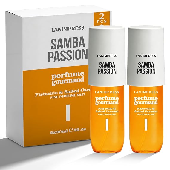 2 Pack 6 fl oz Hair Mist and Body Spray for Women(Eau De Parfum),Warm Floral Perfume No.2,With Notes of Black Amber,Vanilla Woods