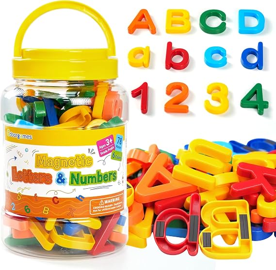 78 Pcs Magnetic Letters & Numbers for Fridge & Whiteboard