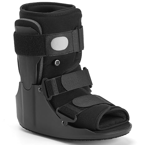 Air Walking Boot for Broken Foot Recovery Walking Boot for Sprained Ankle with Adjustable Air Cushion, Lightweight Design, and Anti-Slip Sole L