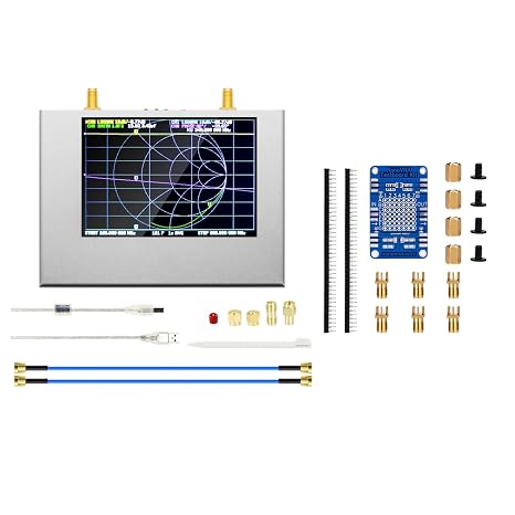 Upgraded NanoVNA V2 PLUS4 Vector Network Analyzer 50kHz-4GHz - AURSINC Antenna Analyzer + Nanovna Testboard Kit