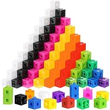 600 Pcs Linking Cubes for Kids, Plastic Counting Blocks Set, Counting Snap Block, Colorful Math Cubes, Math Manipulatives Classroom Learning Supplies for Preschool & Elementary Aged Kids