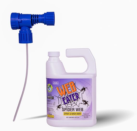 Spider Killer Spray, Spider Pest Control, Spider Repellant, Web Dissolver, Spider Outdoor Spray, Spider Deterrent, 32OZ Concentrates with Sprayer, Web Clear Out for Up to 6 Months