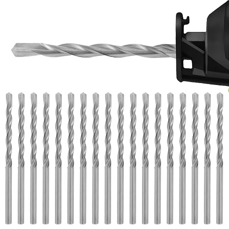 18Pcs Drywall Router Bits Set - 1/8 Inch Guide Point Cutting Drill Bits for Wood, Plastic, and Drywall, M2 High Speed Steel Rotary Tools