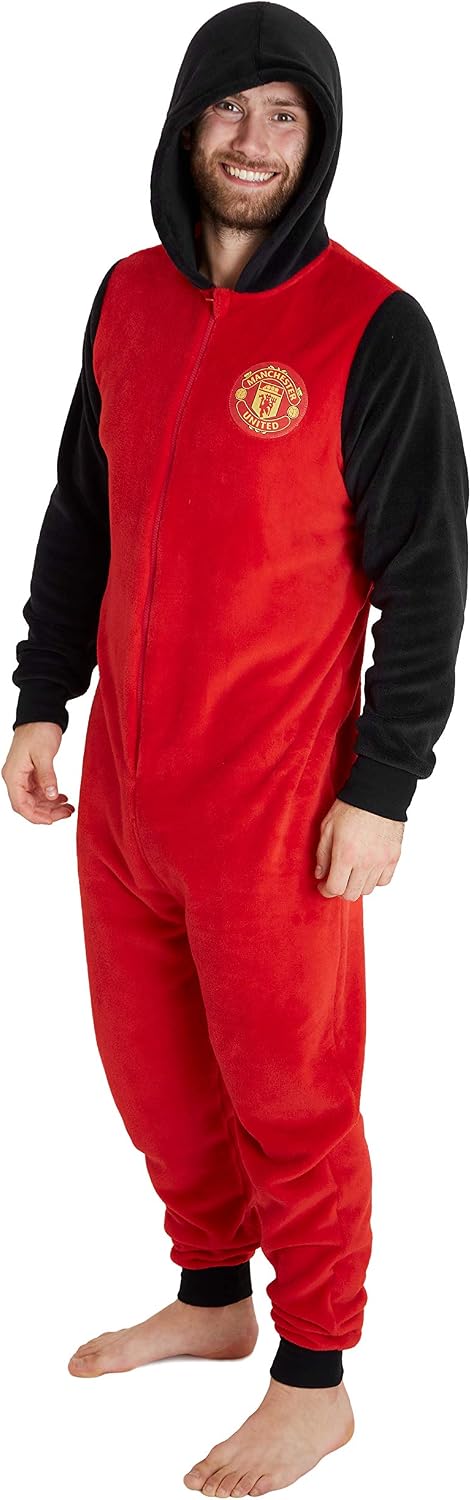 Manchester United F.C. Mens Pyjamas, Fleece Mens Pyjamas, Football Gifts For Men