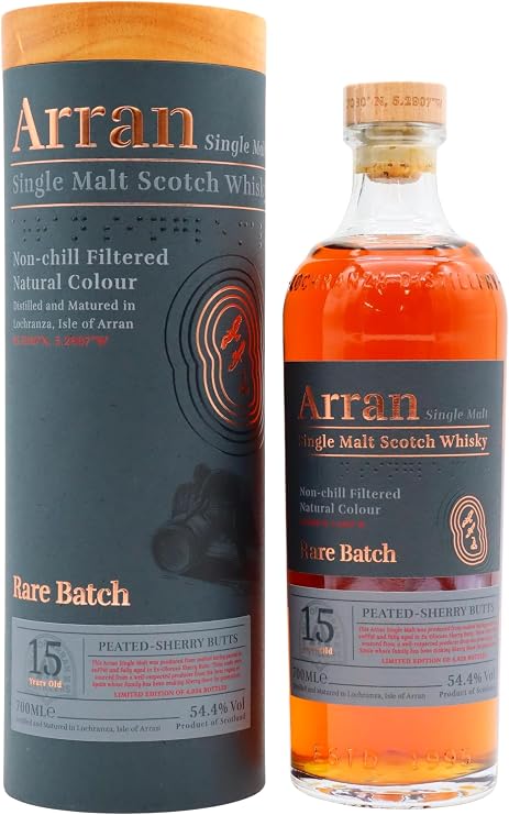 Arran 15 Year Old Rare Batch - Peated Sherry Butts 54.4% 70cl