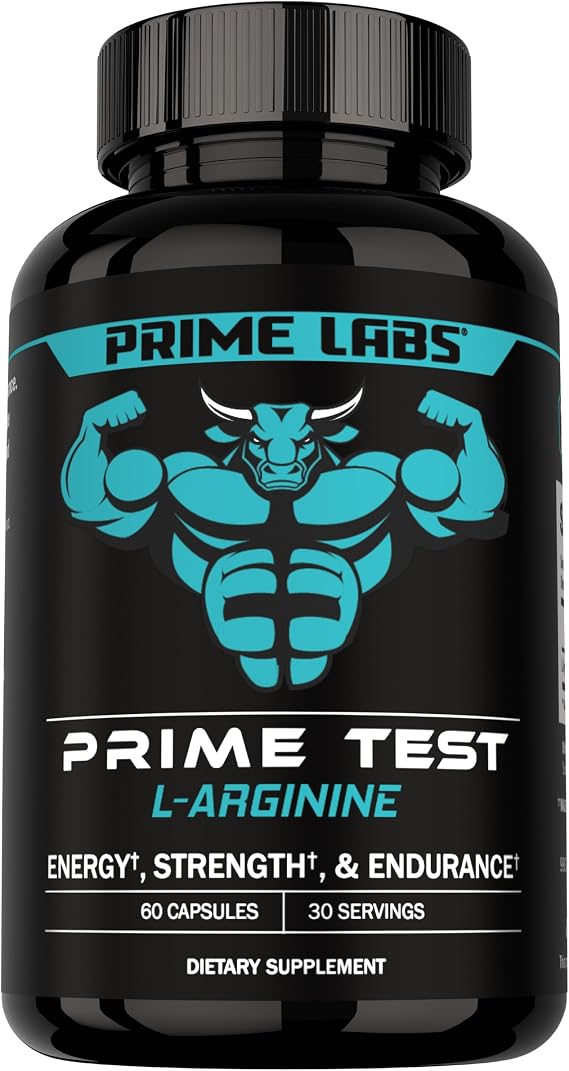 Prime Labs L Arginine 1500mg, Nitric Oxide Supplements for Men