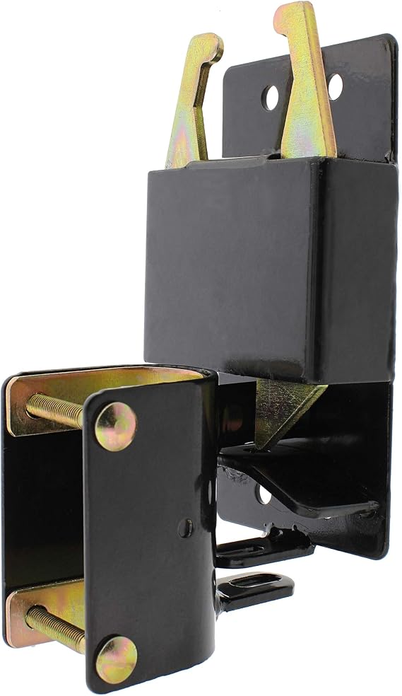 Rural365 Farm Gate Latch 2 Way Gate Latch - Black Two Way Gate Latch Livestock Cattle Gate for Horse Corrals, Ranches
