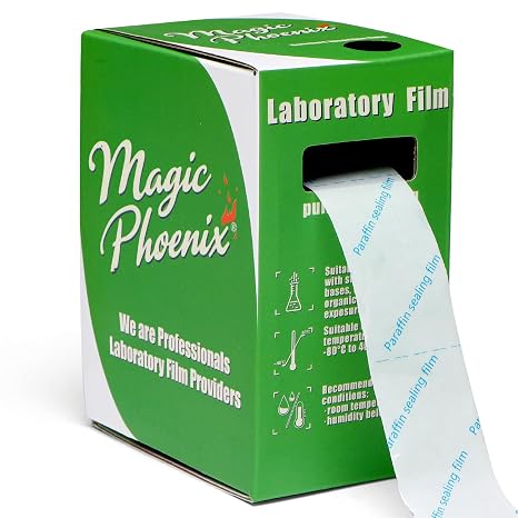 Paraffin Lab Sealing Film and Grafting Tape, 1.2 in x 591 in Self-Sealing Wrap for Plant Grafting, Petri Dishes, Test Tubes and Lab Use, BM-PSF-992, No Cutting Required