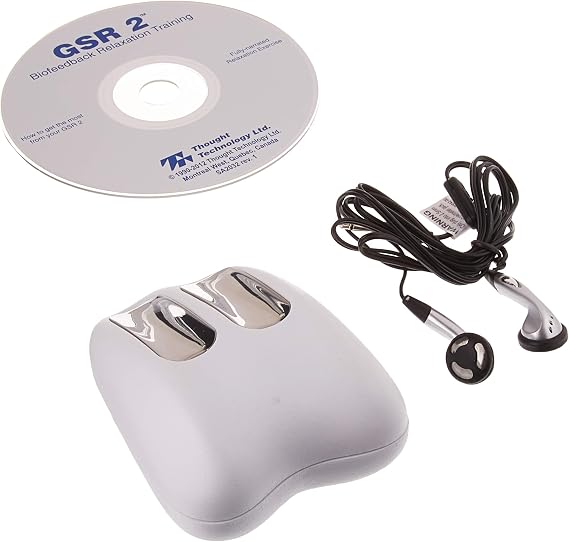 Fabrication GSR Galvanic Skin Responses Biofeedback Unit, White
