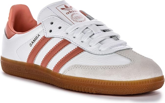 adidas Samba OG Womens Footwear White/Wonder Clay/Gum Size 9