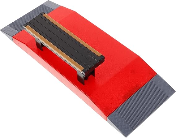 Fingerboard Skateboard Park Ramp Plastic Platform Model Finger Skate Accessories Mini Skate Park Deck for and Adults Fingerboard Skateboarding