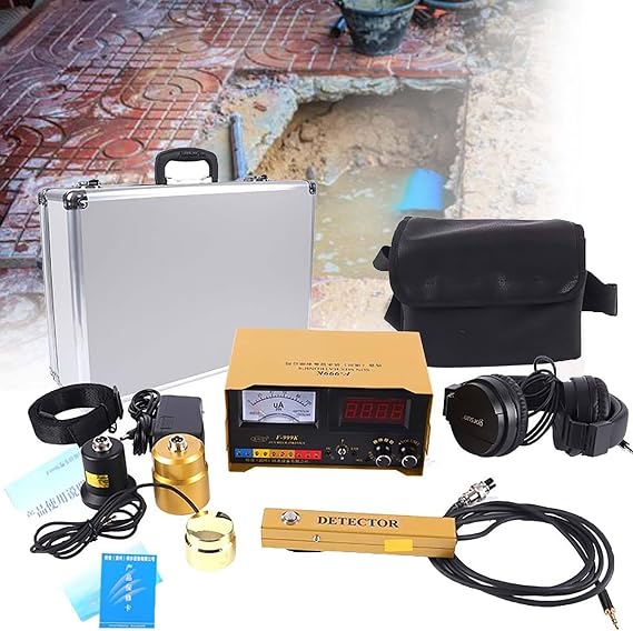 Accurate Water Leak Detector Kit, Pool & Underground Leak Detector, 3m Depth, 4 Frequency Modes, Home & Outdoor Use