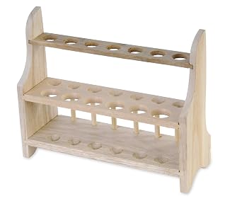 American Educational 7-1408 Wooden 2 Tier Test Tube Rack, 13 Tube